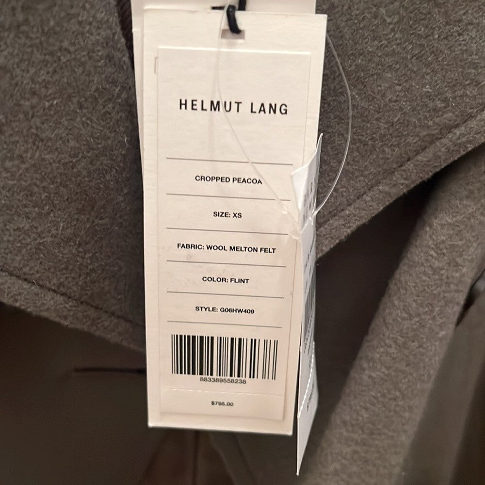 Helmet Lang Cropped Peacoat, Flint, XS,