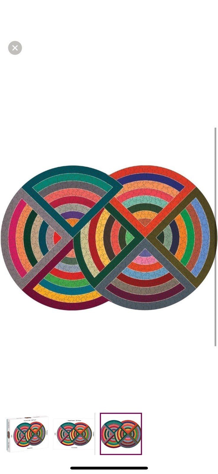 MoMA Frank Stella 750 Piece Shaped Puzzle by Galison (2019, Merchandise, Other)