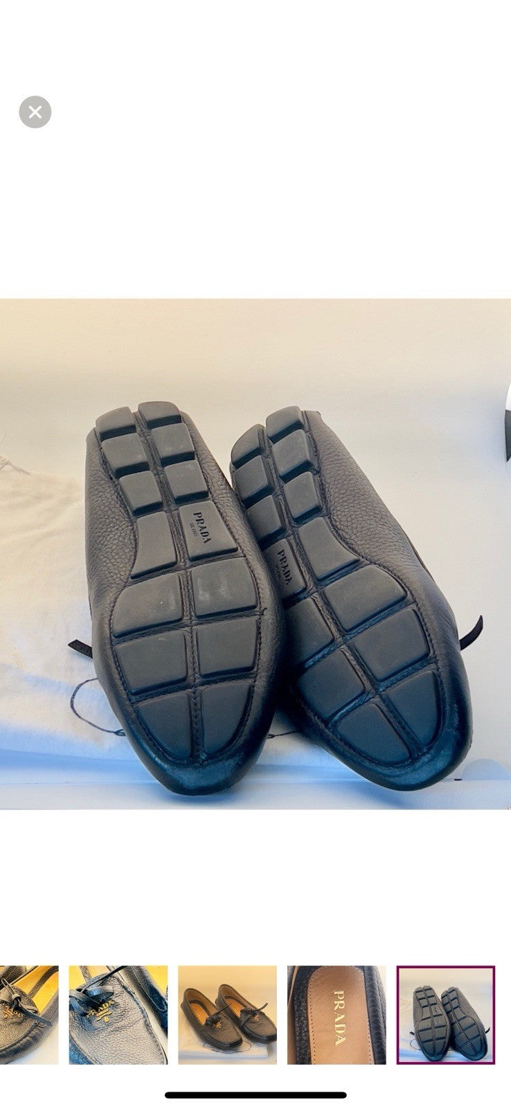prada loafers women 38.5