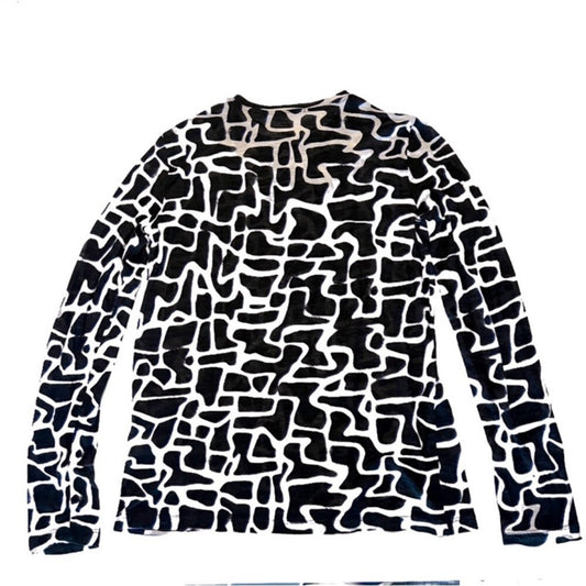 Proenza SCHOULER giraffe long sleeved tissue tee, XS