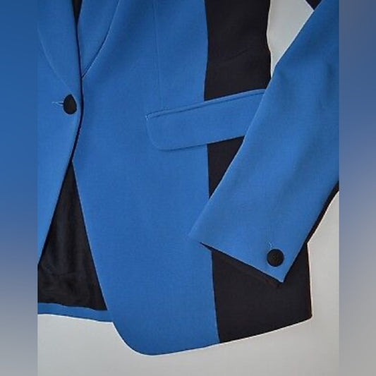 Rag & Bone Colorblock Crepe Blazer Silk Cotton Lining, 4