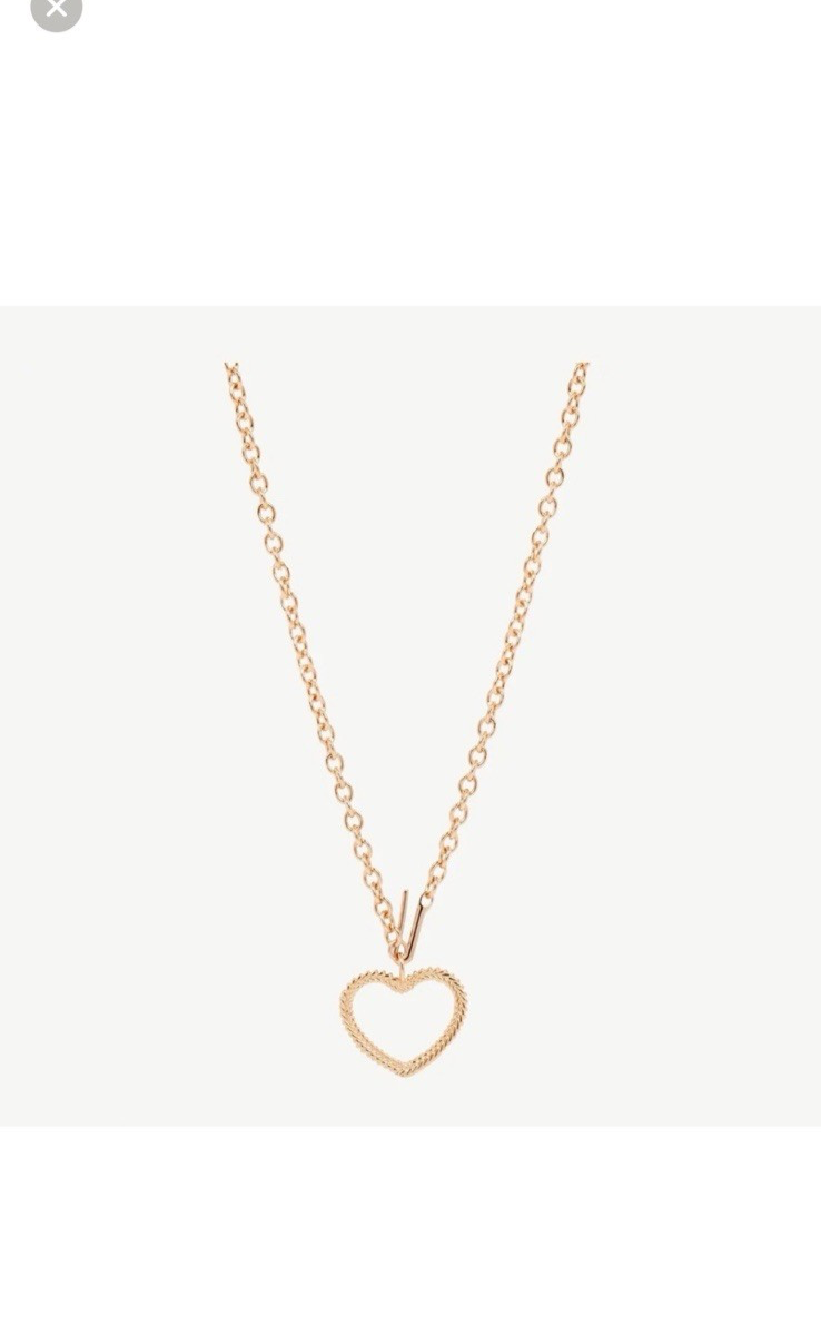 Studio Grun Rose Gold Heart Necklace 