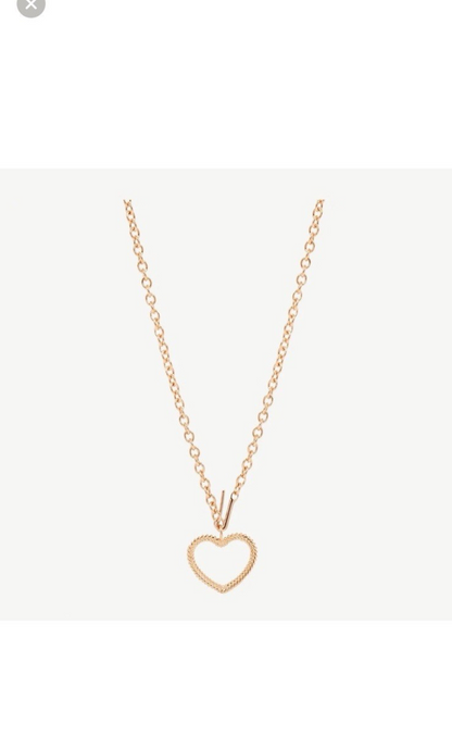 Studio Grun Rose Gold Heart Necklace 