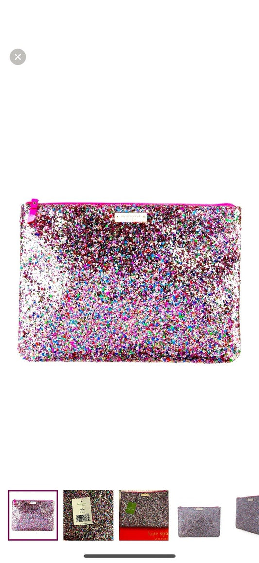 Kate Spade New York GIA GLITTERBALL CLUTCH, NEW IN BOX