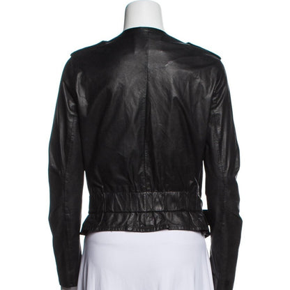 3.1 Phillip Lim Leather BikerJacket, black, 0