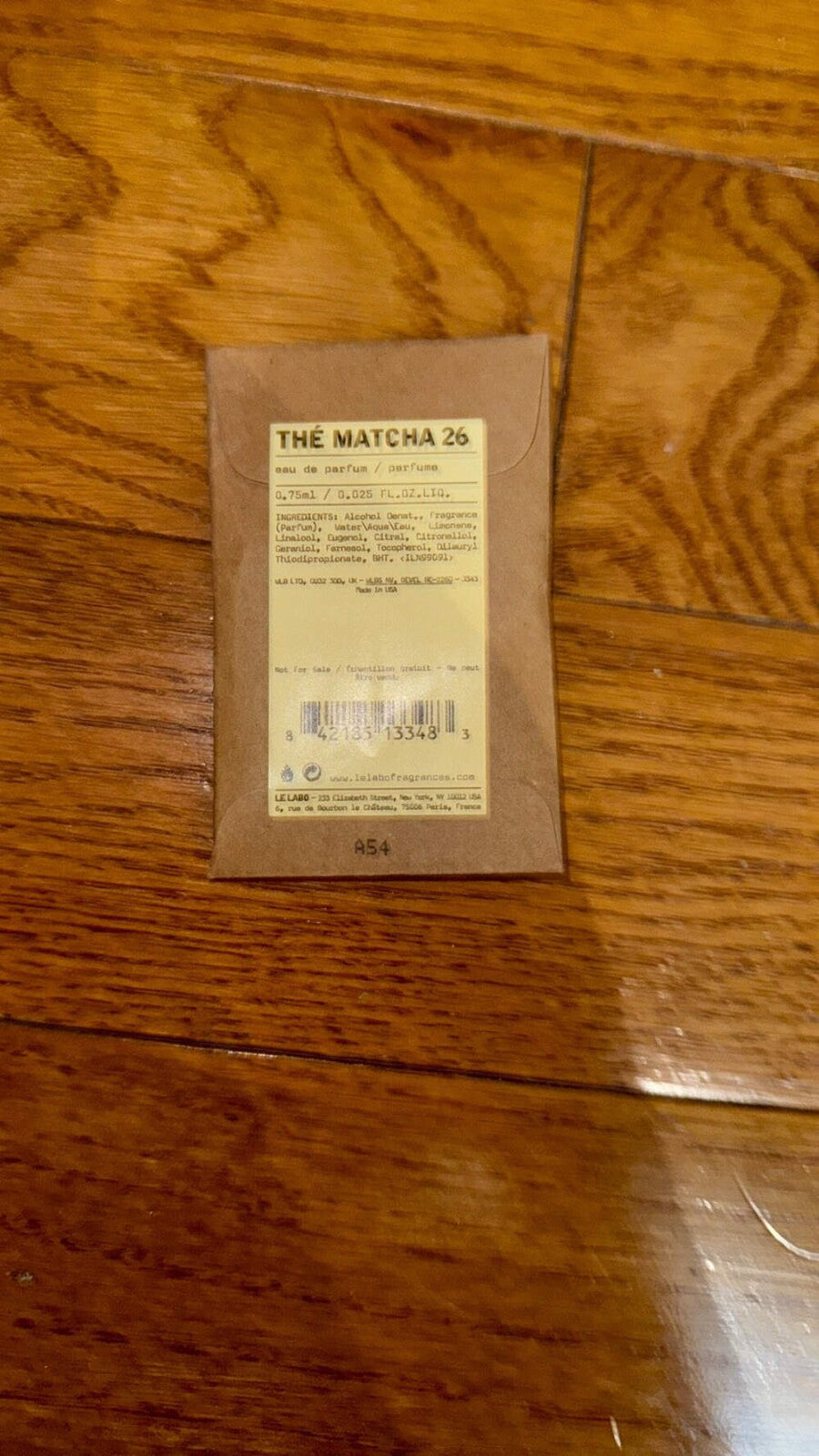 Le Labo The Matcha 26 Eau de Parfum Sample Size 1.5ml/ .05 fl oz