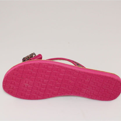 KATE SPADE MULTI GLITTERBALL Pink “Napa Icarda” Sandals, 8 NWOT