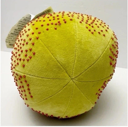 John Derian For Target 2024 14"x8" Beaded Pear Pillow Thanksgiving & Fall Decor