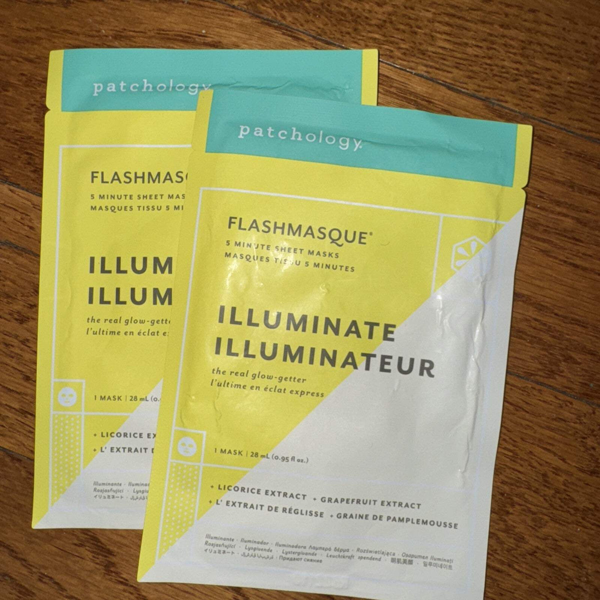 Patchology Flashmasque ILUMINATE 5 Minute Sheet Masks - 2 Masks