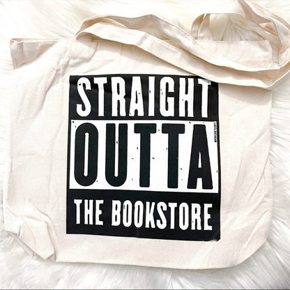 Straight Outta The Bookstore Nerd Tote, NWT