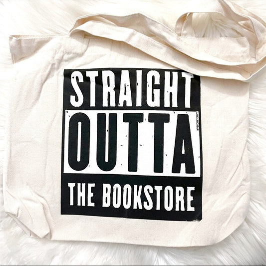 Straight Outta The Bookstore Nerd Tote, NWT