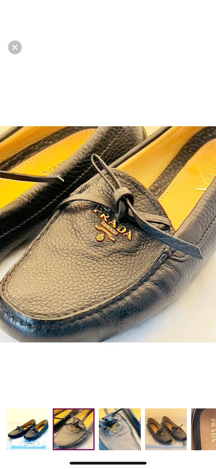 prada loafers women 38.5