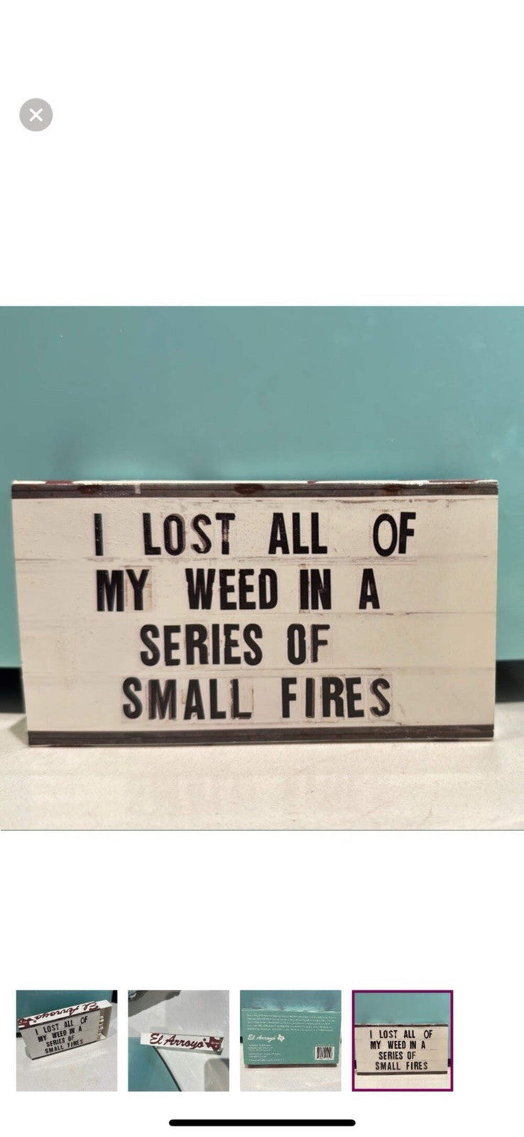 El Arroyo’s Matchbook “I Lost My Weed In A Series Of Small Fires”