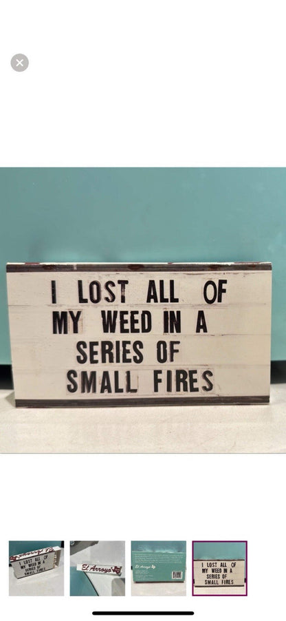 El Arroyo’s Matchbook “I Lost My Weed In A Series Of Small Fires”
