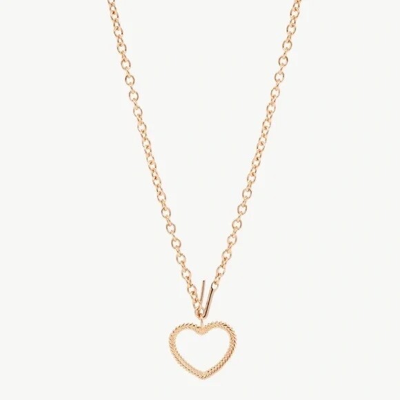 Studio Grun Rose Gold Heart Necklace 