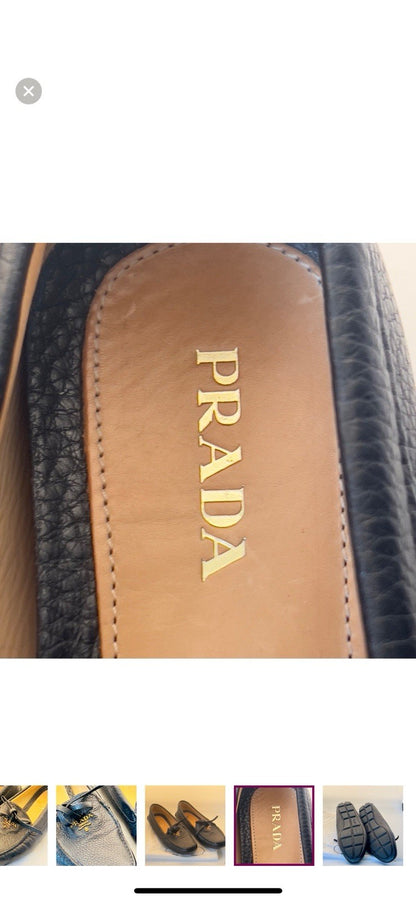 prada loafers women 38.5