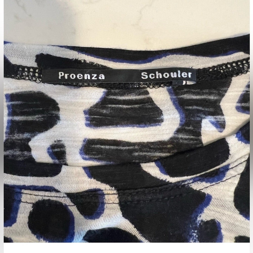 Proenza SCHOULER giraffe long sleeved tissue tee, XS