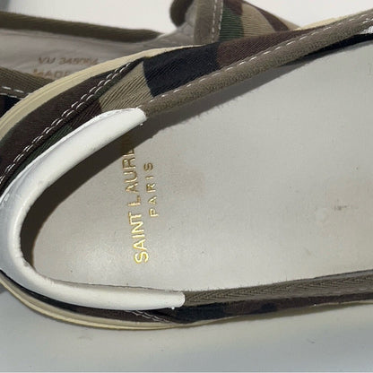 SAINT LAURENT Camo Sneakers, 38.5 NWOT