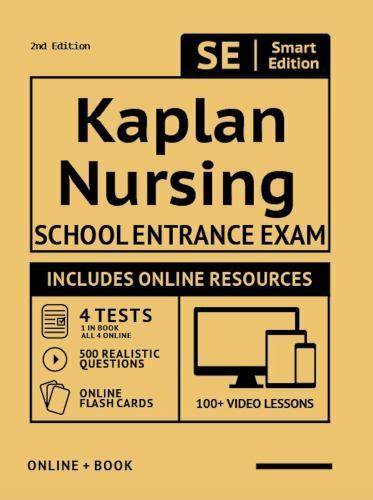 Kaplan Nursing School Entrance Exam Full Study Guide 2nd Edition : Study Manual