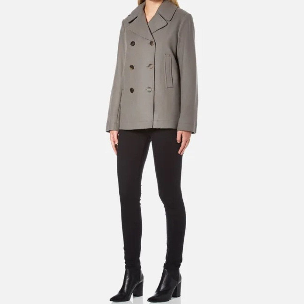 Helmet Lang Cropped Peacoat, Flint, XS,