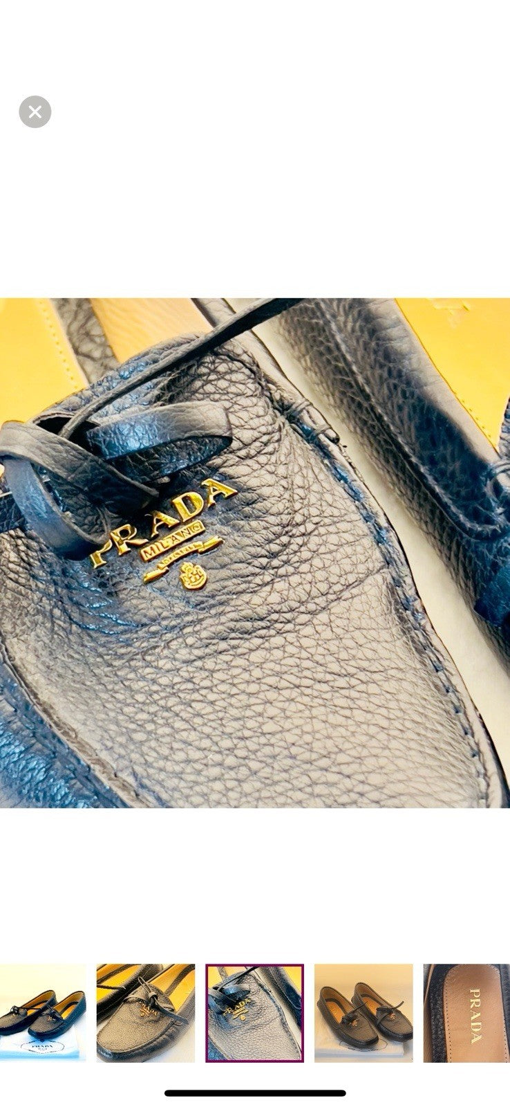prada loafers women 38.5