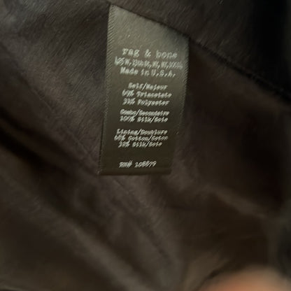 Rag & Bone Colorblock Crepe Blazer Silk Cotton Lining, 4