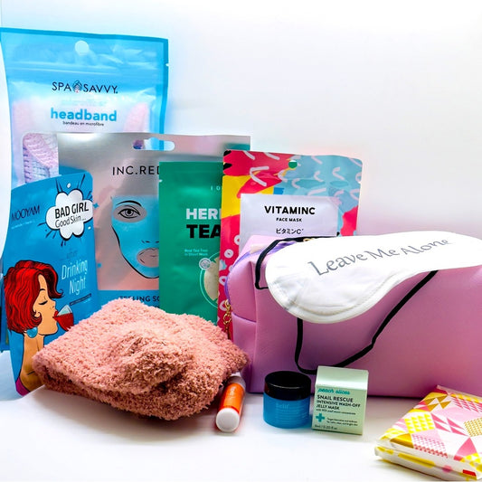 LAVENDER PINK GO BAG - LUXURY SKINCARE THEME