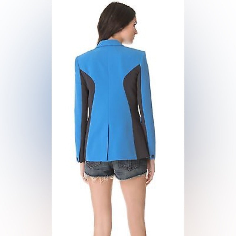 Rag & Bone Colorblock Crepe Blazer Silk Cotton Lining, 4